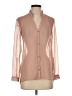 Helmut Lang Tan Long Sleeve Blouse Size P (petite) - photo 1