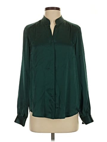 L'Agence Long Sleeve Silk Top (view 1)