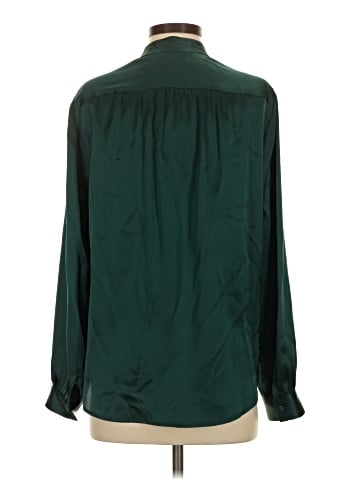L'Agence Long Sleeve Silk Top (view 2)