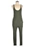 FOR DAYS Solid Green Jumpsuit Size L - photo 1