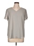 Ann Taylor 100% Polyester Gray Short Sleeve Blouse Size L - photo 1