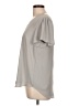 Ann Taylor 100% Polyester Gray Short Sleeve Blouse Size L - photo 5