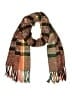 Echo 100% Polyester Tweed Brown Scarf One size - photo 1