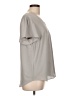 Ann Taylor 100% Polyester Gray Short Sleeve Blouse Size L - photo 4