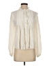 Intermix Ivory Long Sleeve Blouse Size S - photo 1