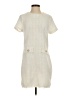 Bebop 100% Polyester Tweed Ivory Casual Dress Size S - photo 1