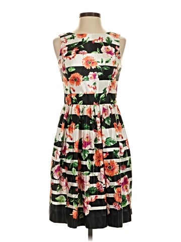 Red Saks Fifth Avenue Cocktail Dress (view 1)