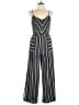 Monteau 100% Polyester Stripes Gray Jumpsuit Size L - photo 1