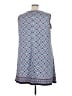 Max Studio Print Blue Casual Dress Size 3X - photo 2