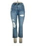 Express Hearts Blue Jeans Size 14 - photo 1