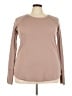 Easel Brown Long Sleeve Top Size 3X - photo 1