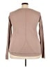 Easel Brown Long Sleeve Top Size 3X - photo 2