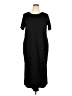 Notations Solid Black Casual Dress Size 2X - photo 1
