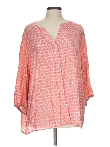 Saint Tropez West 3/4 Sleeve Blouse (view 1)