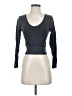 Eye Candy Gray Long Sleeve Top Size S - photo 1