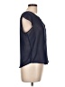 Bongo 100% Polyester Blue Short Sleeve Blouse Size L - photo 4