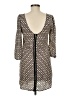 Alya 100% Polyester Polka Dots Gold Casual Dress Size M - photo 2