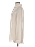 Angie 100% Polyester Polka Dots Ivory Long Sleeve Blouse Size M - photo 5