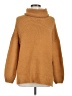 Assorted Brands 100% Acrylic Solid Brown Turtleneck Sweater Size M - photo 1