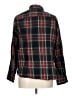 L.L.Bean Plaid Black Long Sleeve Button-Down Shirt Size L (petite) - photo 2