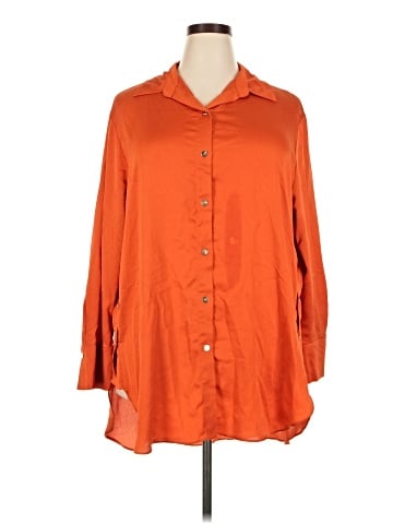Cato 3/4 Sleeve Button-Down Shirt (view 1)