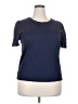 Draper James Blue Short Sleeve Top Size XXL - photo 1