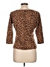 Neiman Marcus 100% Cashmere Animal Print Brown Cashmere Pullover Sweater Size L - photo 2