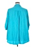 Catherines 100% Rayon Teal Long Sleeve Polo Size 18 - photo 2