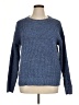 Time and Tru 100% Polyester Tweed Blue Pullover Sweater Size XL - photo 1