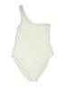 Old Navy Solid Ivory One Piece Swimsuit Size XL - photo 1