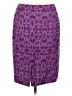 Semantiks Print Purple Formal Skirt Size 6 - photo 2