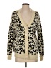 Pol Animal Print Tan Cardigan Size S - photo 1