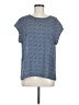 Chaus 100% Polyester Tweed Blue Short Sleeve T-Shirt Size M - photo 1