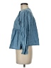 Altar'd State 100% Cotton Blue Long Sleeve Blouse Size M - photo 5