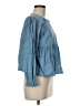 Altar'd State 100% Cotton Blue Long Sleeve Blouse Size M - photo 4