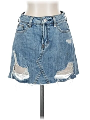 PacSun Denim Skirt (view 1)