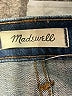 Madewell Blue Slim Straight Jeans: Distressed Button-Front Edition Size 26 waist - photo 7