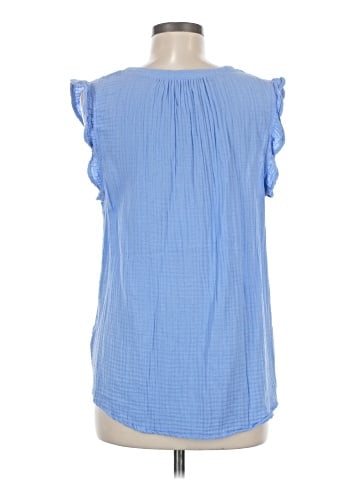 Cosmic Blue Love Sleeveless Blouse (view 2)