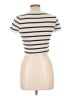 Zara Ivory Short Sleeve Top Size L - photo 2
