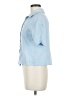 Shein Blue 3/4 Sleeve Button-Down Shirt Size M - photo 5