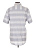 Perry Ellis Stripes Gray Short Sleeve Button-Down Shirt Size L - photo 2