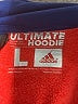Adidas 100% Polyester Orange Pullover Hoodie Size L - photo 7