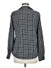 BCBGMAXAZRIA Houndstooth Gray Long Sleeve Button-Down Shirt Size M - photo 2