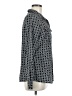 BCBGMAXAZRIA Houndstooth Gray Long Sleeve Button-Down Shirt Size M - photo 4