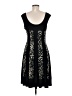 Connected Apparel Graphic Black Cocktail Dress Size 8 - photo 2