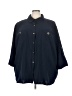 Maggie Barnes Blue 3/4 Sleeve Blouse Size 5X - photo 1