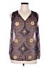 Fun2Fun 100% Polyester Blue Sleeveless Blouse Size XL - photo 1