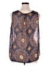 Fun2Fun 100% Polyester Blue Sleeveless Blouse Size XL - photo 2