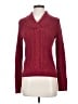 Jeanne Pierre 100% Cotton Burgundy Pullover Sweater Size S - photo 1