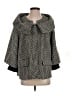 Magaschoni Houndstooth Gray Wool Coat Size S - photo 1